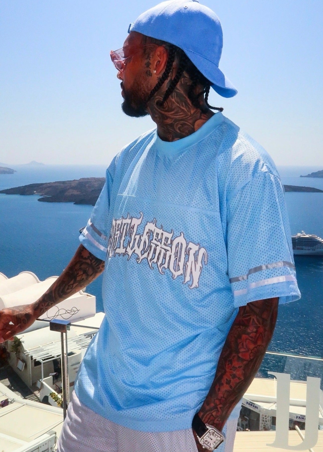 Mesh Jersey Blue/Grey