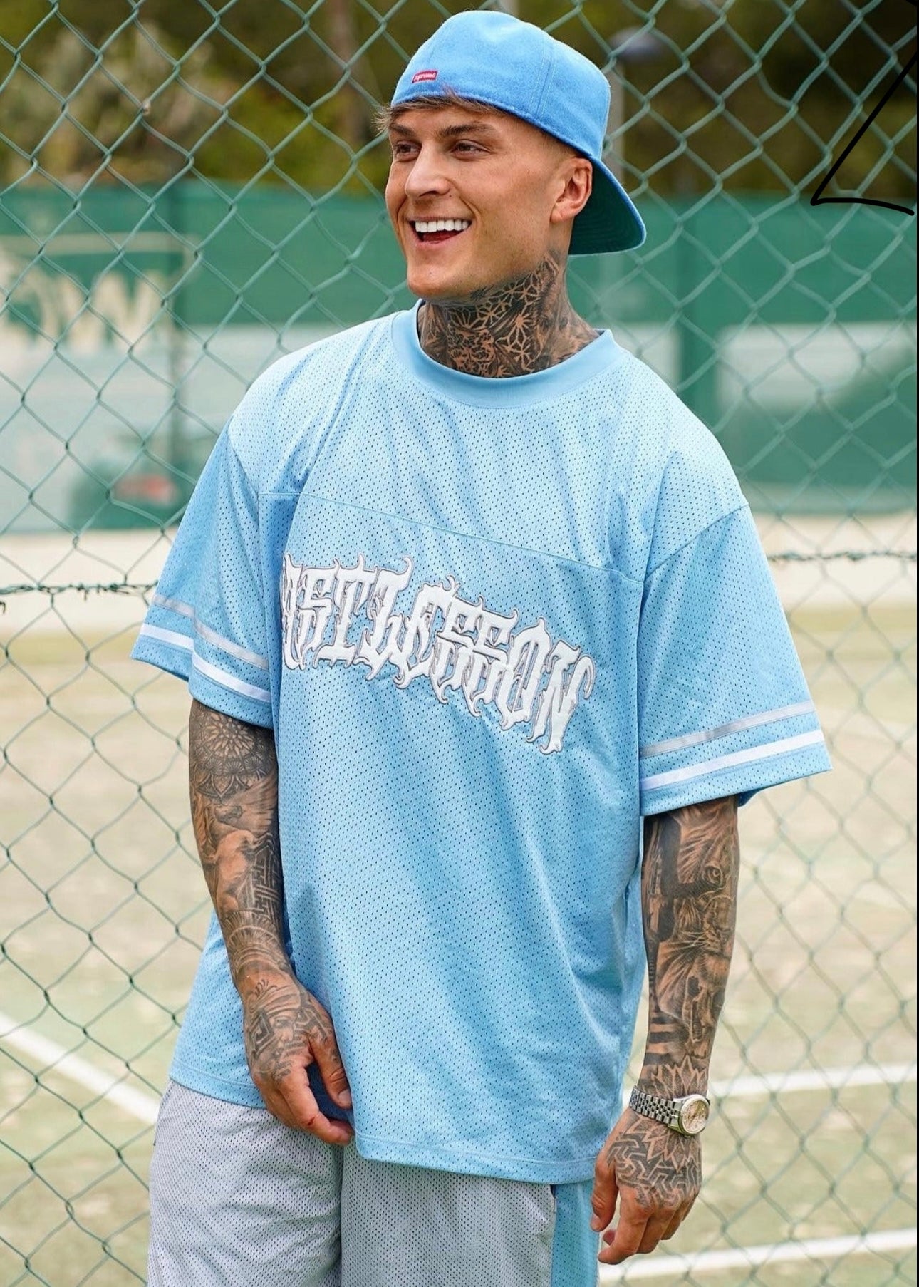 Mesh Jersey Blue/Grey